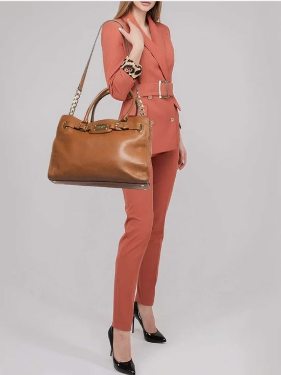 Michael Kors Hamilton East West Leather Satchel - Picture 9 of 9